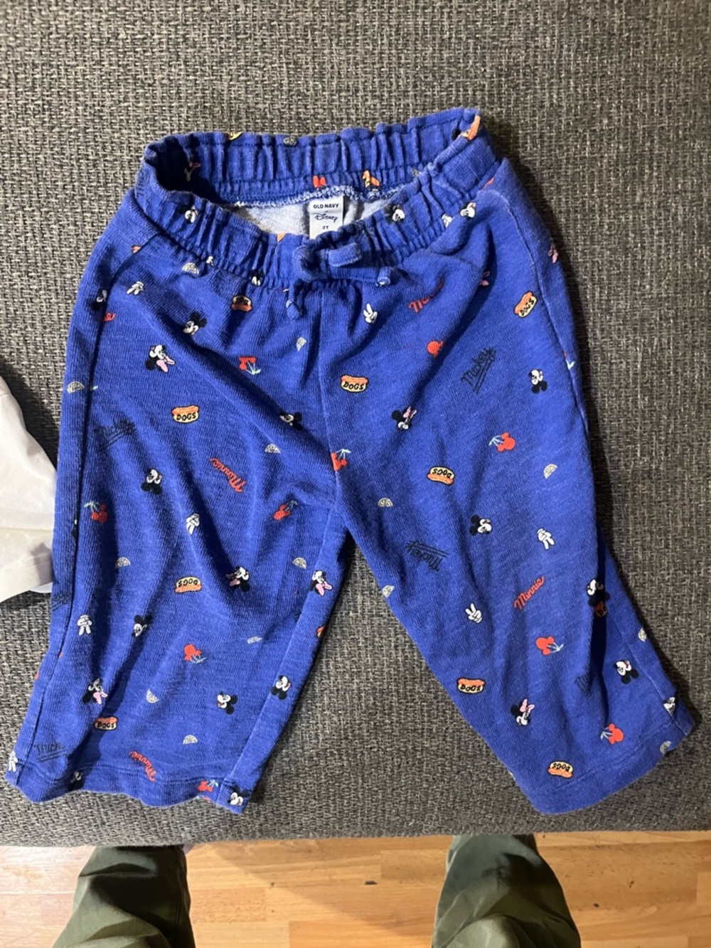 Disney Blue Toddler Lounge Pants with Mickey Icons